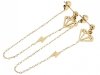 gold earrings made of stainless steel