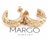gold plated earrings with exclusive cubic zirconia