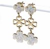 gold earrings made of stainless steel