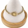 BRACELET GOLD CELEBRITY STAINLESS STEEL