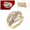 gold ring 18,60mm. gold-plated engagement xuping