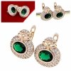 exclusive swarovski gold-plated earrings