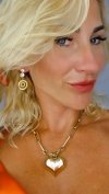 gold earrings made of stainless steel