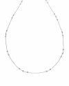 3752 Srebrny łańcuszek 45cm 1mm pozłacany białym złotem Xuping kulki