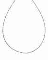 1316 Srebrny łańcuszek 45cm 1mm pozłacany białym złotem Xuping