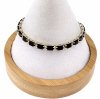 2693 Bransoletka złota elegancka cyrkonie 19cm pozłacana 14k Aisadi