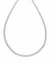 4840 Srebrny łańcuszek 50cm 4mm pozłacany białym złotem Xuping