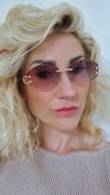 ok40 Damskie okulary przeciwsłoneczne muchy ozdobne UV400
