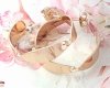 095 Złote kolczyki pozłacane 18k koła 3cm Xuping wiszące
