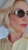 ok45 Damskie okulary przeciwsłoneczne muchy ozdobne UV400
