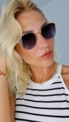 3526 Damskie okulary przeciwsłoneczne muchy ozdobne UV400