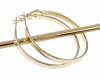 0242 Kolczyki złote pozłacane wiszące 14K Xuping koła 4cm