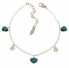 4938 Bransoletka elegancka Austrian Crystal złota cyrkonie 16,5+5 pozłacana 14k Xuping serce