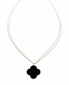 @1208 Złoty łańcuszek naszyjnik 46+5 stal chirurgiczna 316L Viki lady koniczyna marokańska
