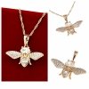 4253 Złota zawieszka cyrkonie błyszcząca pozłacana 18k Xuping mucha