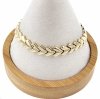 3351 Bransoletka elegancka cyrkonia złota 19cm pozłacana 14k Xuping