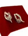 4821 Kolczyki złote cyrkonia pozłacane 18k Xuping wiszące