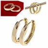 0013 Kolczyki złote pozłacane wiszące 14K Aisadi angielskie zapięcie koła 2cm
