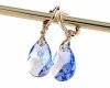 2635 Kolczyki złote Austrian Crystal cyrkonia pozłacane 18k Xuping wiszące