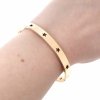 2511 Bransoletka złota bangla 6cm pozłacana 18k Xuping
