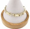 4620 Bransoletka złota elegancka cyrkonie 19cm pozłacana 14k Aisadi