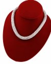 op206 Błyszczący łańcuszek celebrytka 45cm naszyjnik kryształki imprezowy choker