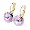1497 Kolczyki złote Austrian Crystal cyrkonia pozłacane 14k Xuping wiszące