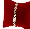 3535 Bransoletka złota elegancka cyrkonie 20cm pozłacana 14k Aisadi