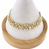 296c Bransoletka ażurowa złota elegancka 18,5cm pozłacana 14k 