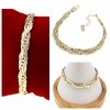 001 Bransoletka złota elegancka 17+3 pozłacana 14k Aisadi