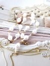 3597 Złoty łańcuszek naszyjnik 41+5 stal chirurgiczna 316L Viki lady perły 