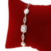 3126a Bransoletka cyrkonie złota 19cm pozłacana 18k Xuping