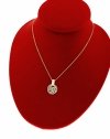 @2537b Złoty łańcuszek celebrytka 41+5 naszyjnik pozłacany 14K Viki Lady