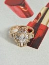 3599 Pierścionek złoty zaręczynowy pozłacany 18k Xuping