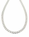 3231 Srebrny łańcuszek 60cm 6mm pozłacany białym złotem Xuping pancerka