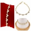 1144 Bransoletka złota elegancka cyrkonie 18,5cm pozłacana 14k Aisadi