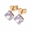 1212 Kolczyki złote Austrian Crystal cyrkonia pozłacane 18k Xuping wtyczki 