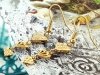 Золотые серьги из нержавеющей стали