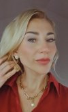 Золотые серьги из нержавеющей стали
