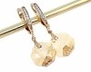 эксклюзивные серьги с позолотой swarovski