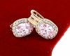 эксклюзивные серьги с позолотой swarovski