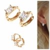 эксклюзивные серьги с позолотой swarovski