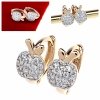эксклюзивные серьги с позолотой swarovski
