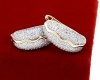 эксклюзивные серьги с позолотой swarovski