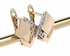 эксклюзивные серьги с позолотой swarovski