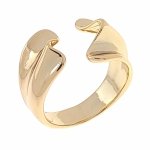 Goldring 16,60 mm. vergoldete Verlobung Xuping