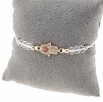 GOLDENES ARMBAND MIT EDELSTAHL
