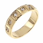 Ring 19,00 mm, goldener Edelstahl