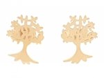 goldene Ohrringe aus Edelstahl