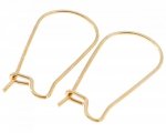 2X GOLD OHRRINGE CHIRURGISCHER STAHL